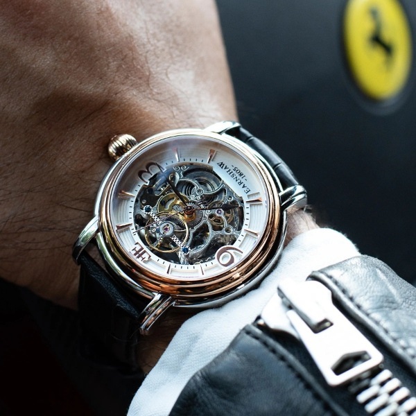 EARNSHAW アーンショウ メンズ腕時計 ES-8011-06 LONGCASE WARM GOLD