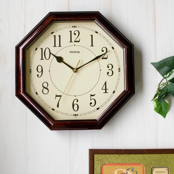 掛け時計 電波壁掛け時計 MAG マグ ノア精密 アナログ 電波 電波受信ON