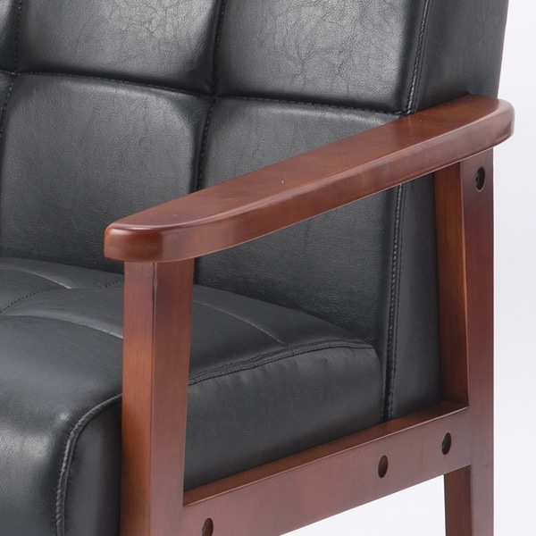 北欧レトロ 木製フレーム アームチェア 二人掛けソファー ロビーチェア ホワイト 北欧レトロ 木製フレーム アームチェア 二人掛けソファー ロビーチェア