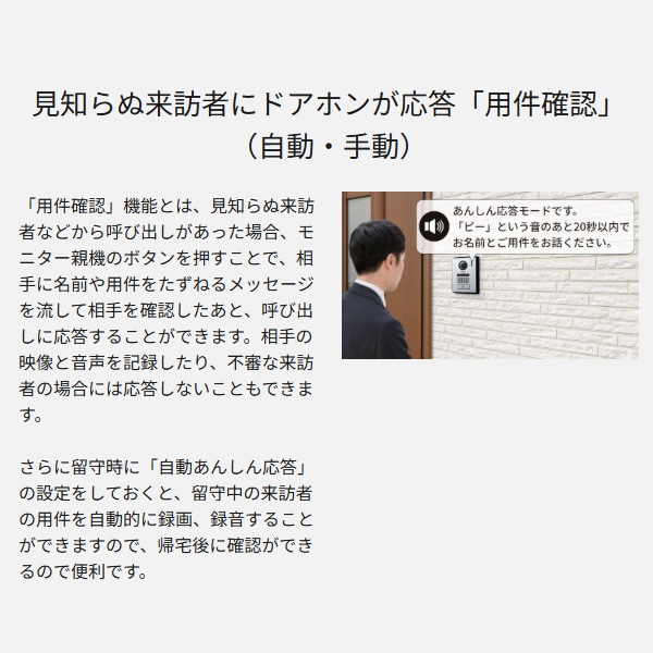 取り寄せ：入荷目安3～5営業日】テレビドアホン Panasonic 