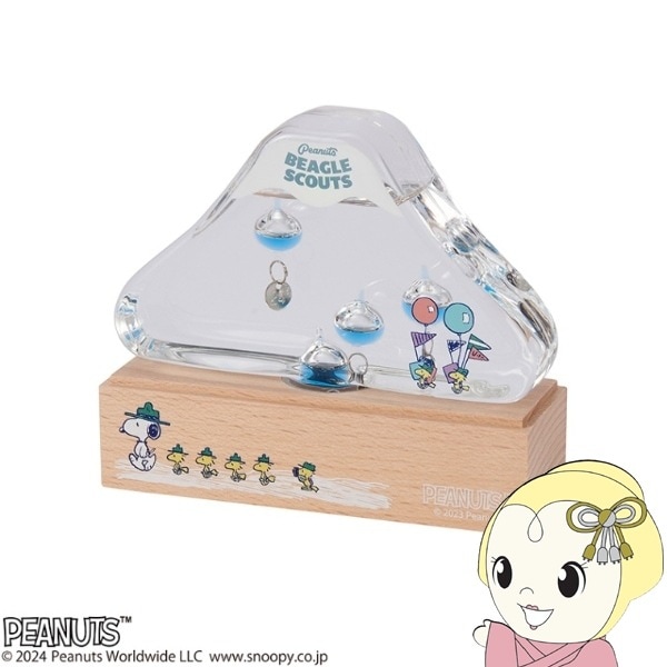【新品】スヌーピー　ガリレオ温度計 PEANUTSスヌーピー ガリレオ温度計 ビーグルスカウト50