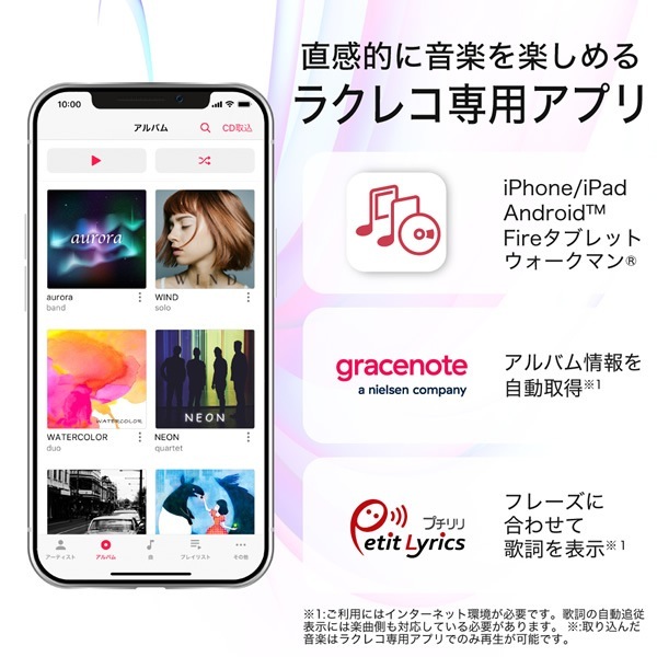 バッファロー スマホ用CDレコーダー ラクレコ DVD再生 RR-PW2-WH