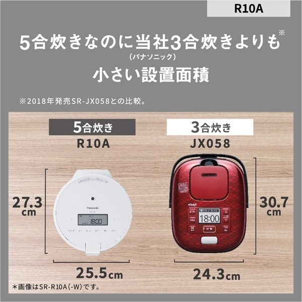 パナソニック SR-R10A-G 炊飯器 5合炊き グリーン 2024年製 Amazon | パナソニック 炊飯器 5合 圧力IH 新生活 一人暮らし