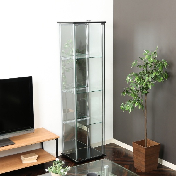 【幅42.5cm×奥行36.5cm×高162cm】コレクションケース ガラスデ 幅42.5cm×奥行36.5cm×高162cm】コレクションケース ガラスデ