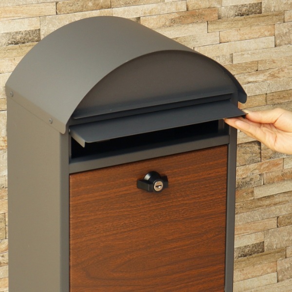 Jujwoooポスト 置き型 宅配ボックス付き スタンドポスト おしゃれ