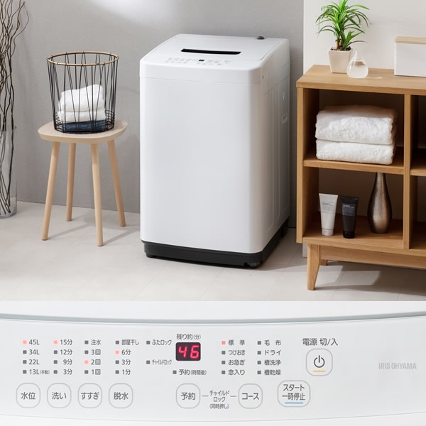 ①✅アイリスオーヤマ全自動洗濯機✅ ✅IAW-T451✅送料設置無料 楽天市場】☆楽天1位☆ 洗濯機 一人暮らし 4.5kg アイリスオーヤマ