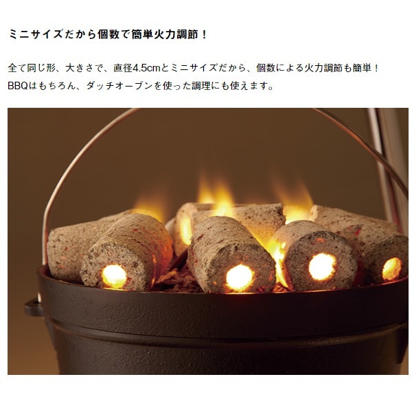 在庫あり 簡単着火のエコ炭 ヤシガラ エコココロゴス・ダッチ