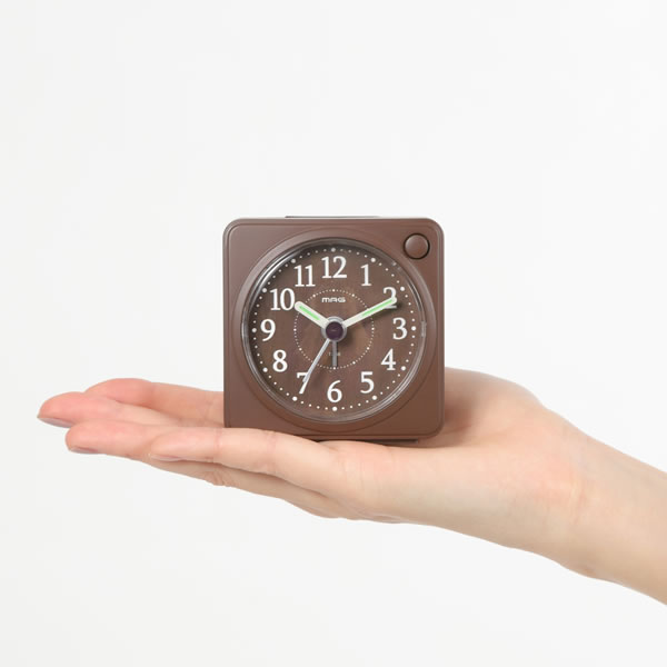 置き時計 アナログ ノア精密 MAG マグ 非電波 連続秒針 ミニ 手のひら