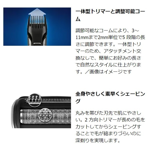 フィリップス PHILIPS ボディーグルーマー BG7020/15 お風呂使用