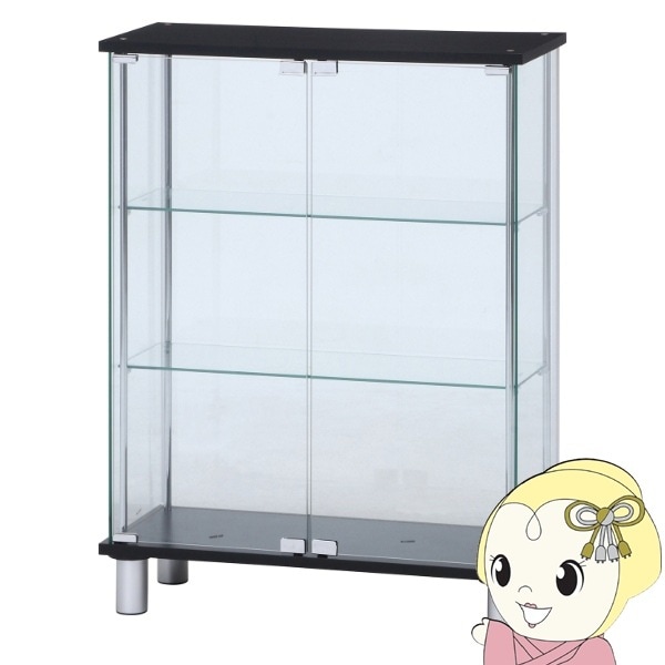 俵壺　ガラスケース付き ガラスディスプレイケース 3段 ワイド 幅70cm 奥行28cm 高さ93.5cm
