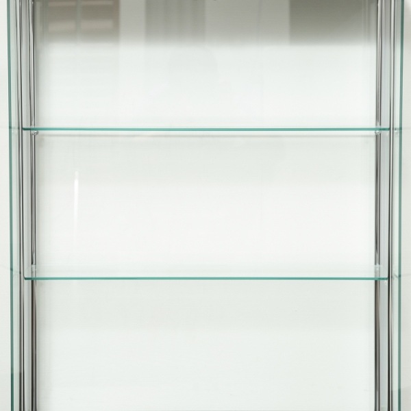 ☆ガラスディスプレイケース３段　ワイド　ＢＫ　高さ９３ｃｍ　幅70ｃｍ×28ｃｍ ガラスディスプレイケース 3段 ワイド 幅70cm 奥行28cm 高さ93.5