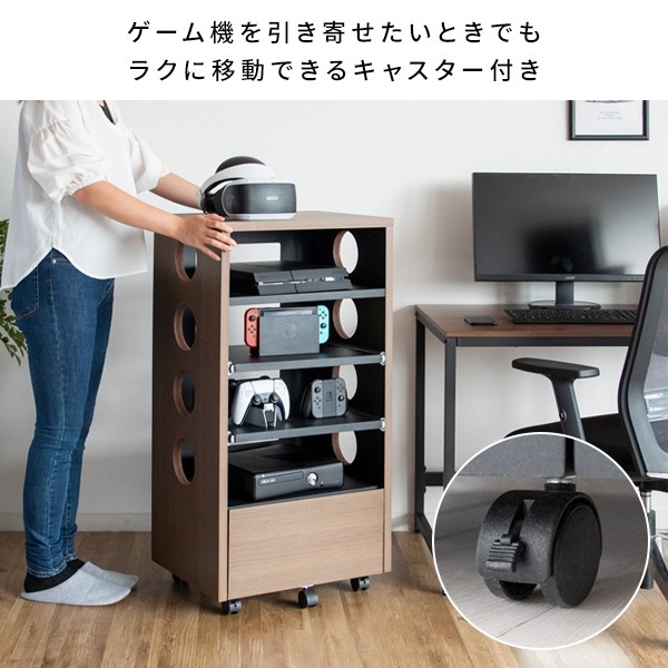 ゲーム機ラック 収納 ゲーミング おしゃれ かっこいい オープンラック