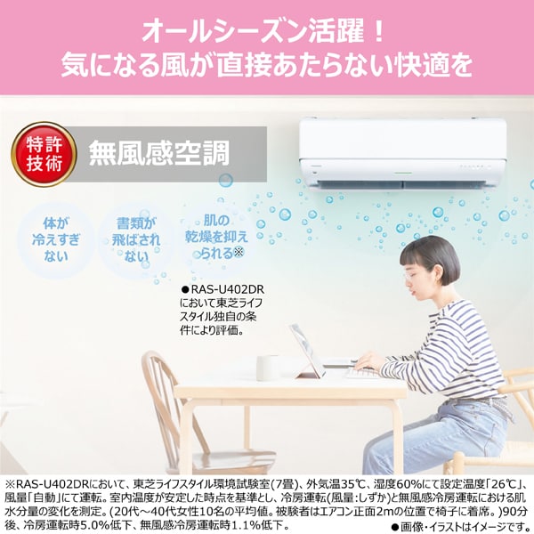 東芝 TOSHIBA エアコン 大清快 U-DRシリーズ おもに18畳用