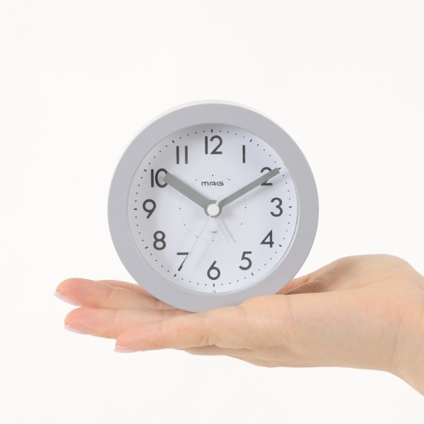 目覚まし時計 MAG マグ ノア精密 置き時計 アナログ 連続秒針 コチコチ