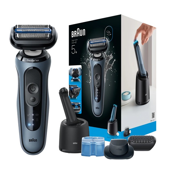 ブラウン BRAUN メンズシェーバー 密着シリーズ5 ブルー 198 メンズシェーバー ブラウン BRAUN シリーズ5＋ 充電式 3枚刃 洗浄器