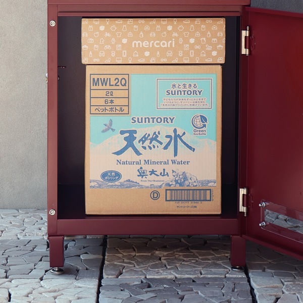 スタンドポスト 宅配ボックス付き 郵便ポスト 大容量 ステンレス