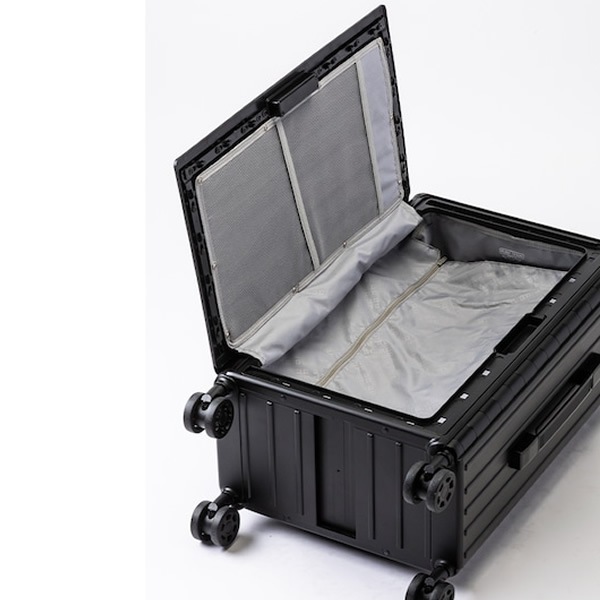 &.FLAT折り畳めるキャリーケース 機内持ち込み可能35Lスーツケース