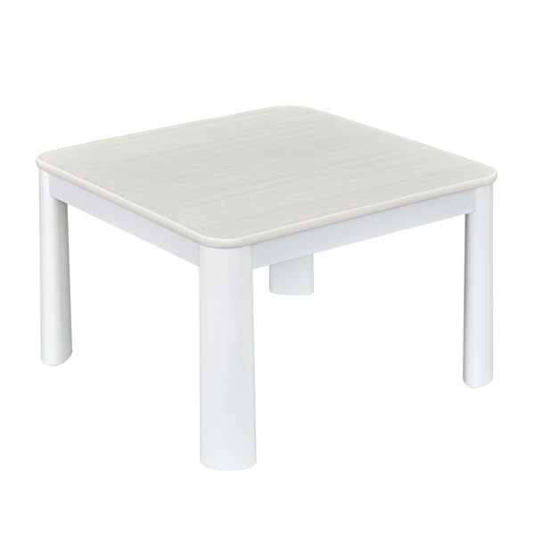 在庫限り こたつ テーブル 60cm角 正方形 60×60cm ホワイト×ナチュラル