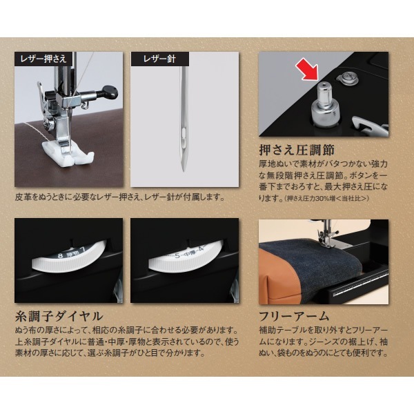 取り寄せ：入荷目安5～10営業日】ジャノメ ミシン 電動ミシン LC7700K 