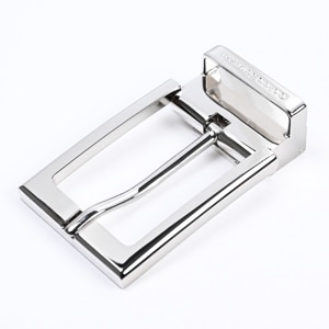 幅3cm用 バックルのみ クリップ式ピンバックル ブラス100% スタンダードモデル FBM9 シルバー