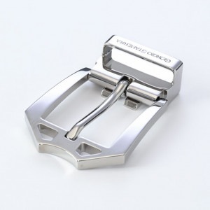 幅3cm用 バックルのみ クリップ式ピンバックル ブラス100% スタンダードモデル FBM1 シルバー