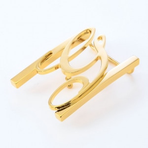 幅3cm用 バックルのみ トップ式バックル Gロゴバックル メンズ レディース ブラス100% アルチェ用 FBM GLB1 30 ゴールド