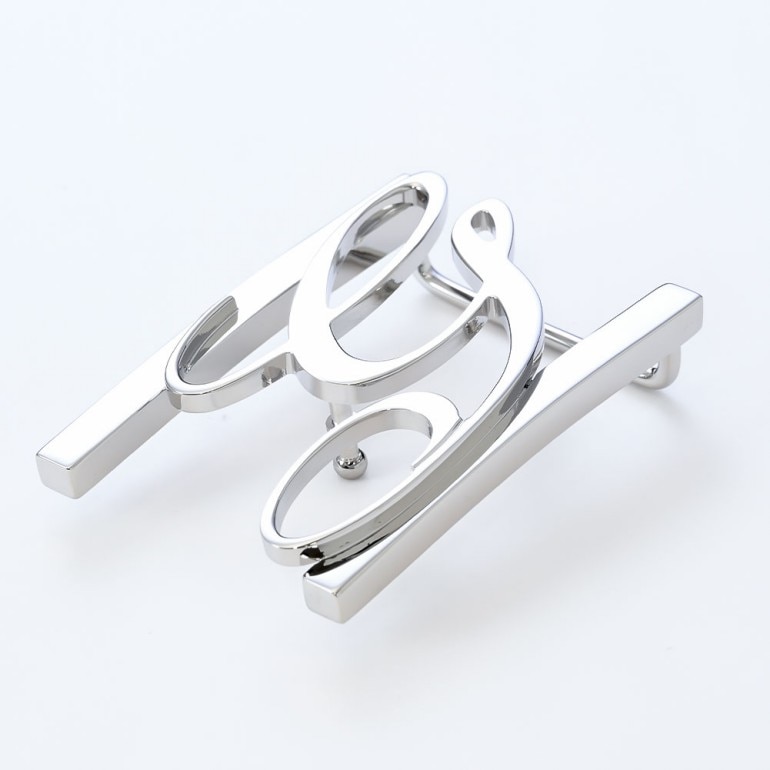 幅3.5cm用 バックルのみ トップ式バックル Gロゴバックル メンズ ブラス100% アルチェ用 FBM GLB1 35 シルバー