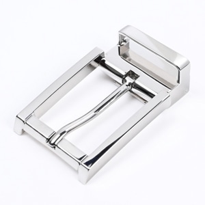 幅3cm用 バックルのみ クリップ式ピンバックル ブラス100% スタンダードモデル FBM11 幅3cm用 シルバー 裏ロゴモデル