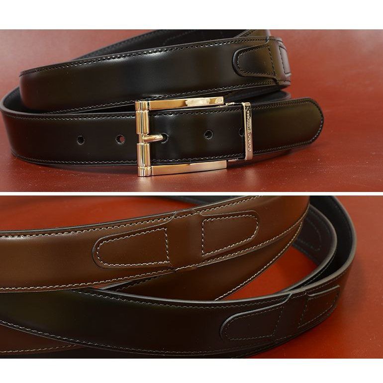 幅3cm ウエスト約157cmまで ストリンガ(ズボン用替えベルト) MOTTAINAI ジョバンニ フルグレインレザー 名入れ可有料 工賃別売り