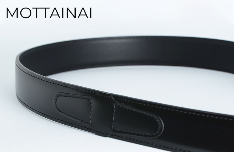 幅3.5cm ウエスト約137cmまで ストリンガ(ズボン用替えベルト) MOTTAINAI ブッテーロ 名入れ可有料 工賃別売り