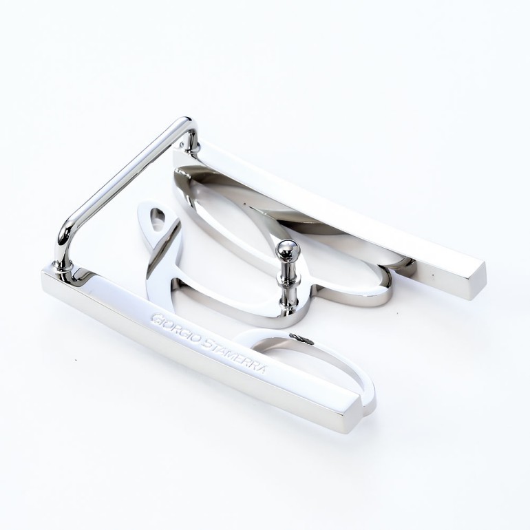 幅3cm用 バックルのみ トップ式バックル Gロゴバックル メンズ レディース ブラス100% アルチェ用 FBM GLB1 30 シルバー