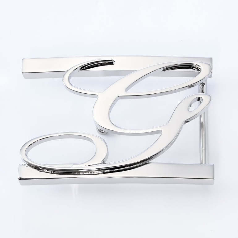 幅3cm用 バックルのみ トップ式バックル Gロゴバックル メンズ レディース ブラス100% アルチェ用 FBM GLB1 30 シルバー