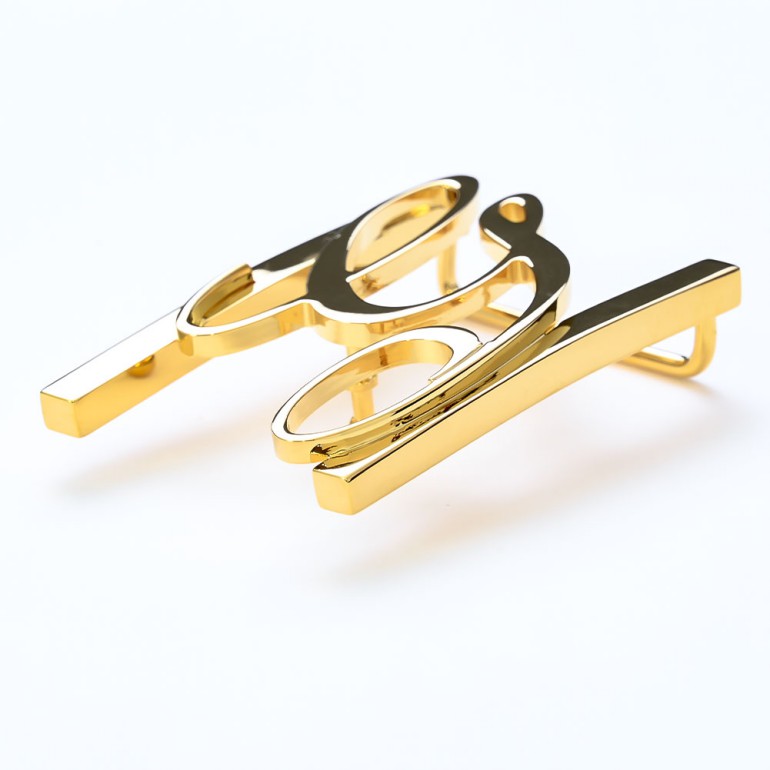 幅3.5cm用 バックルのみ トップ式バックル Gロゴバックル メンズ ブラス100% アルチェ用 FBM GLB1 35 ゴールド