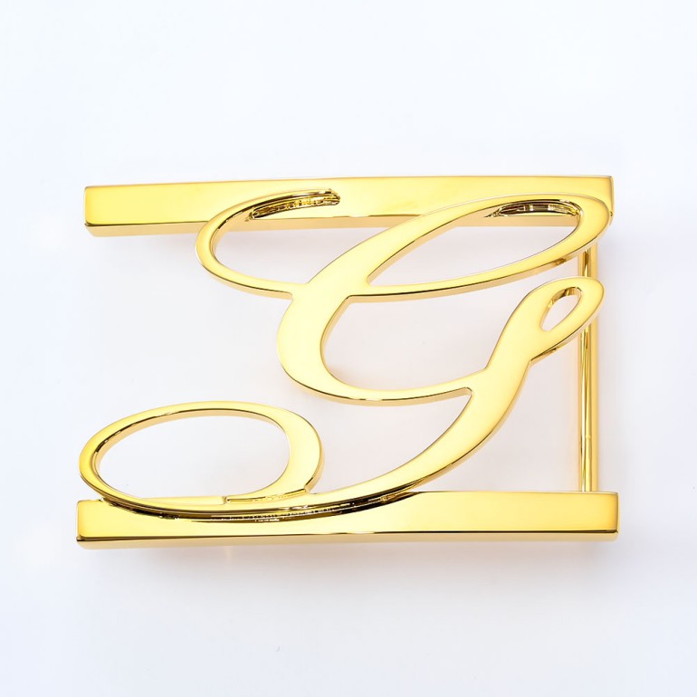 幅3.5cm用 バックルのみ トップ式バックル Gロゴバックル メンズ ブラス100% アルチェ用 FBM GLB1 35 ゴールド