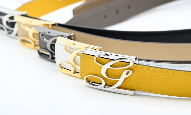 幅3.5cm用 バックルのみ トップ式バックル Gロゴバックル メンズ ブラス100% アルチェ用 FBM GLB1 35 ゴールド