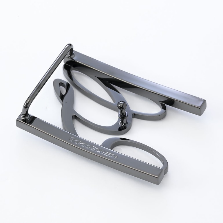 幅3.5cm用 バックルのみ トップ式バックル Gロゴバックル メンズ ブラス100% アルチェ用 FBM GLB1 35 ガンメタル