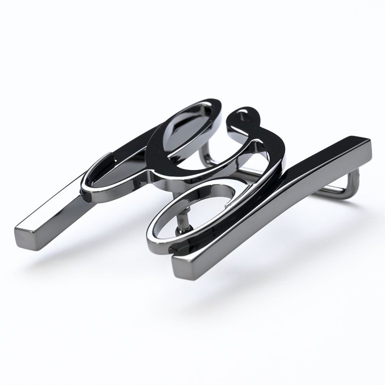 幅3.5cm用 バックルのみ トップ式バックル Gロゴバックル メンズ ブラス100% アルチェ用 FBM GLB1 35 ガンメタル