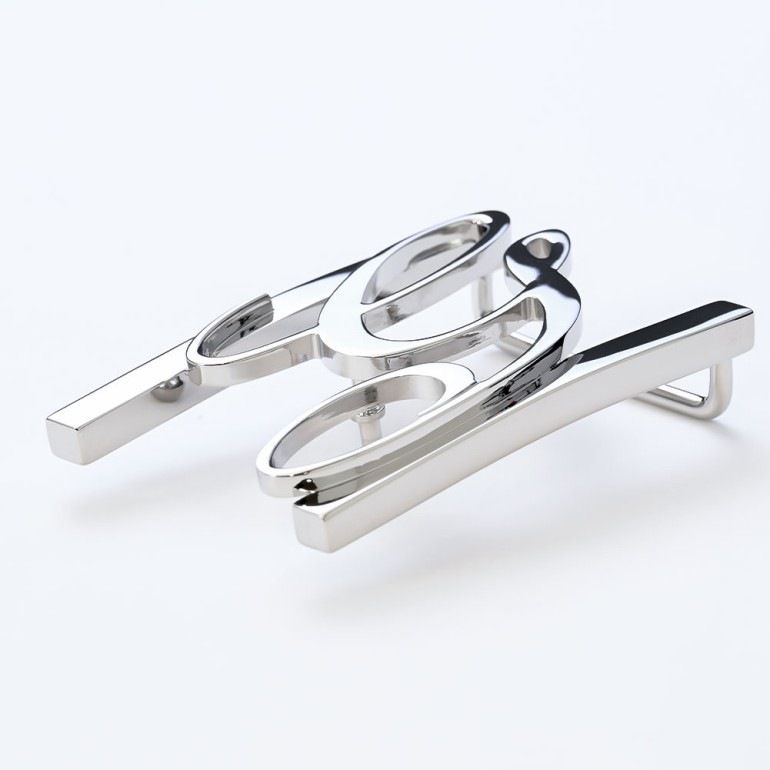 幅3.5cm用 バックルのみ トップ式バックル Gロゴバックル メンズ ブラス100% アルチェ用 FBM GLB1 35 シルバー