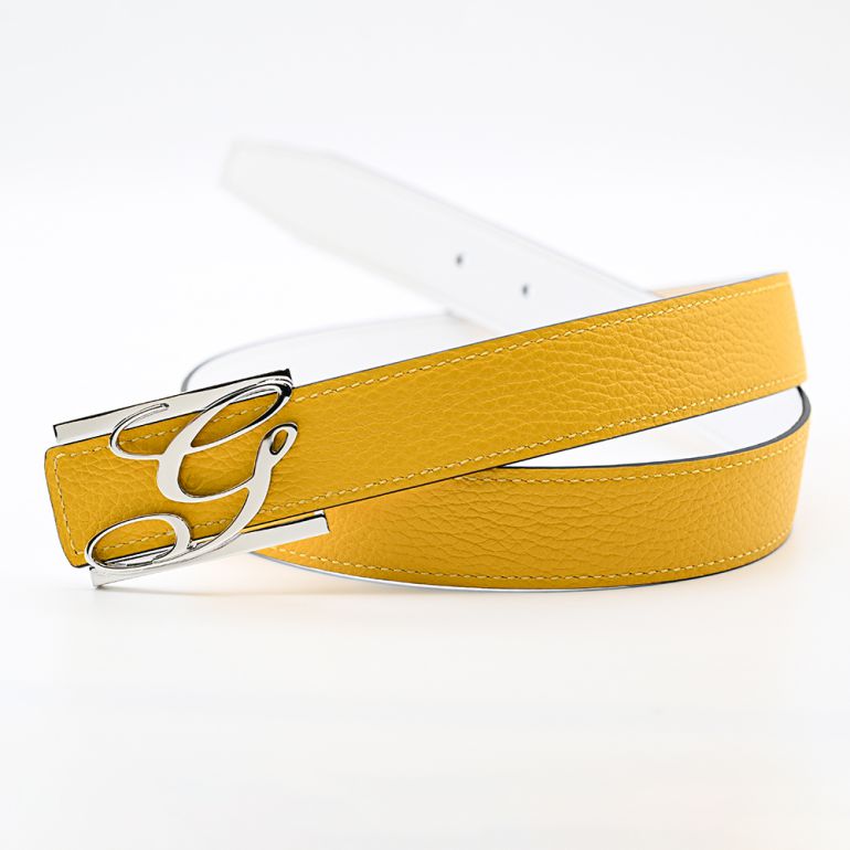 幅3.5cm用 バックルのみ トップ式バックル Gロゴバックル メンズ ブラス100% アルチェ用 FBM GLB1 35 シルバー