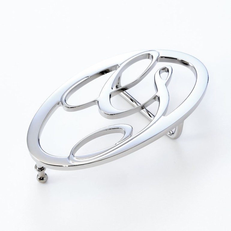 幅3cm用 バックルのみ トップ式バックル Gロゴバックル レディース ブラス100% アルチェ用 FBM GLB2 30 シルバー