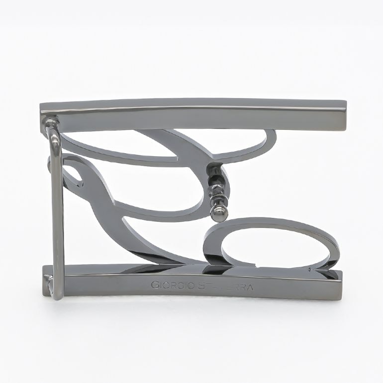 幅3.5cm用 【アウトレット】 バックルのみ トップ式バックル Gロゴバックル メンズ ブラス100% アルチェ用 FBM GLB1 35 ガンメタル 保証対象外