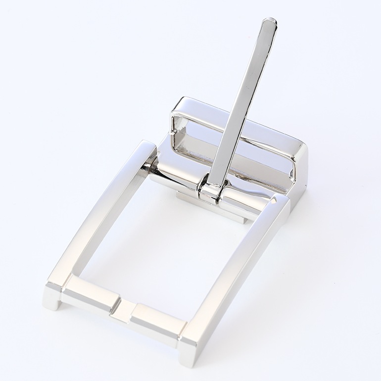 幅3cm用 バックルのみ クリップ式ピンバックル ブラス100% スタンダードモデル FBM11 幅3cm用 シルバー 裏ロゴモデル