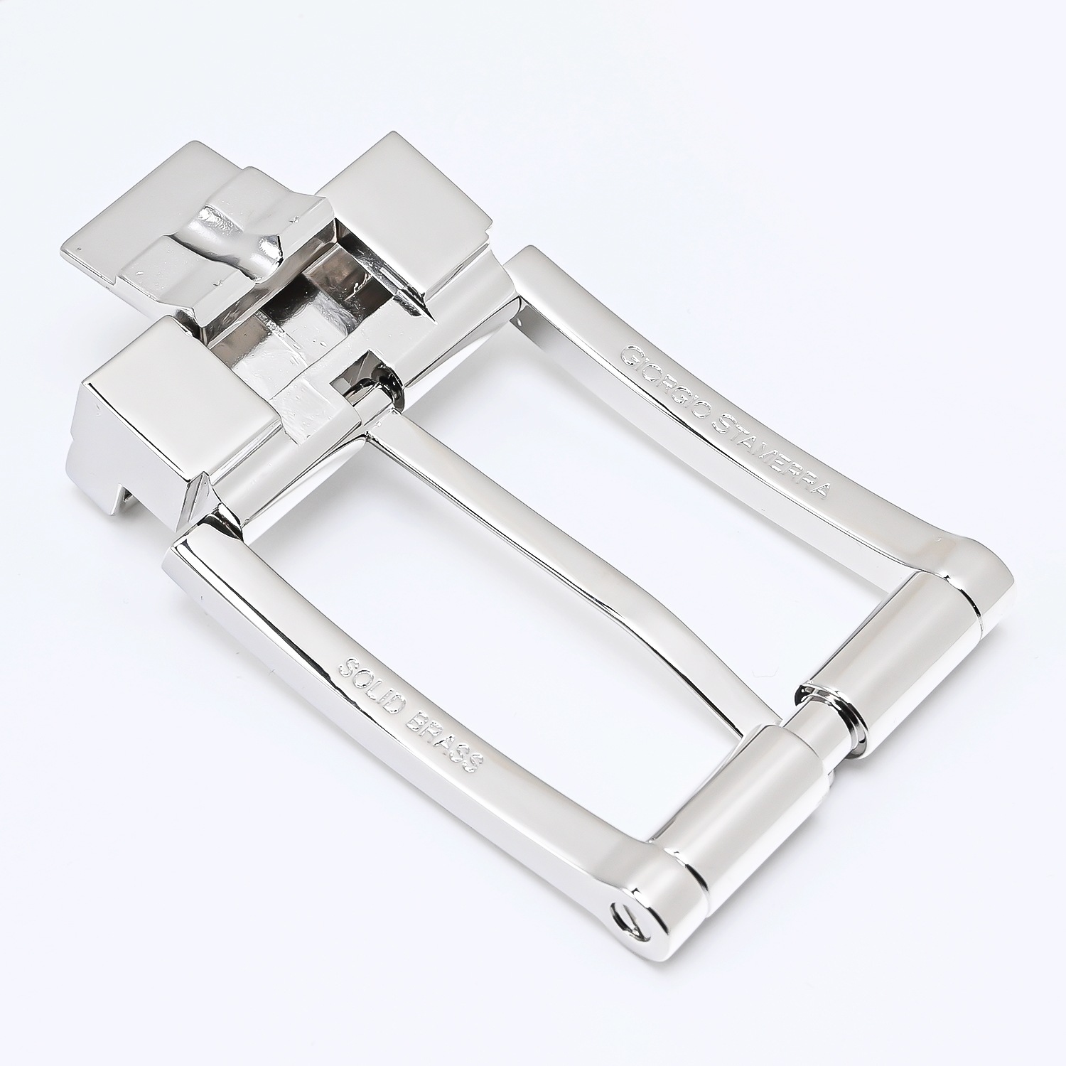 メンズ ビジネス ベルト 幅3cm用 バックルのみ クリップ式ピンバックル