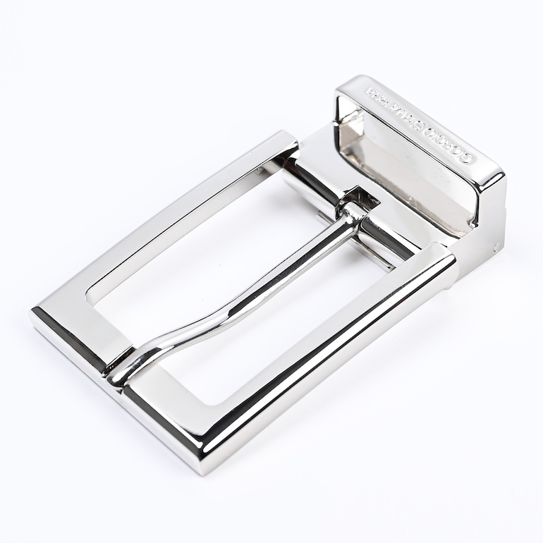 幅3cm用 バックルのみ クリップ式ピンバックル ブラス100% スタンダードモデル FBM9 シルバー