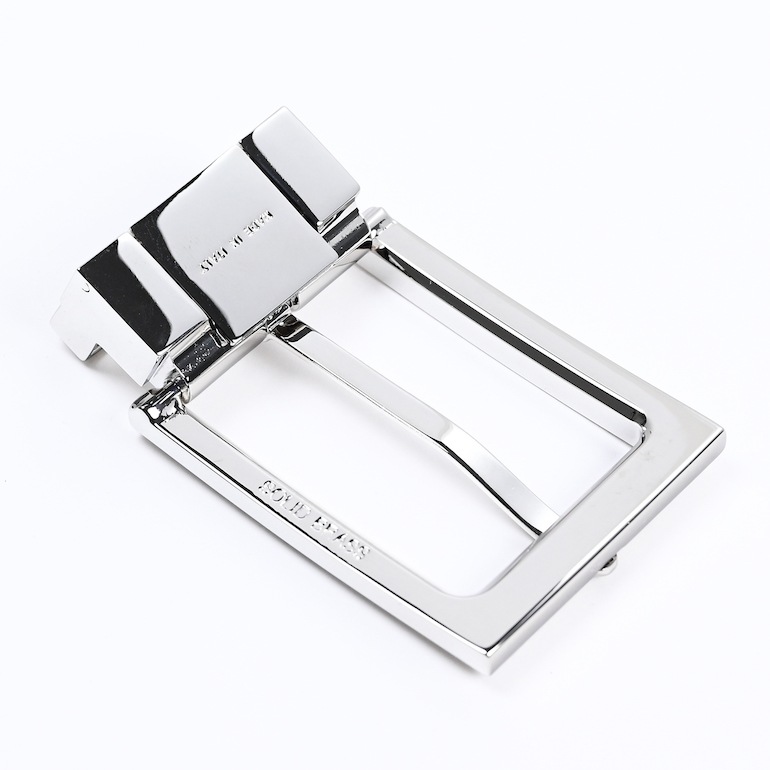 幅3cm用 バックルのみ クリップ式ピンバックル ブラス100% スタンダードモデル FBM9 シルバー