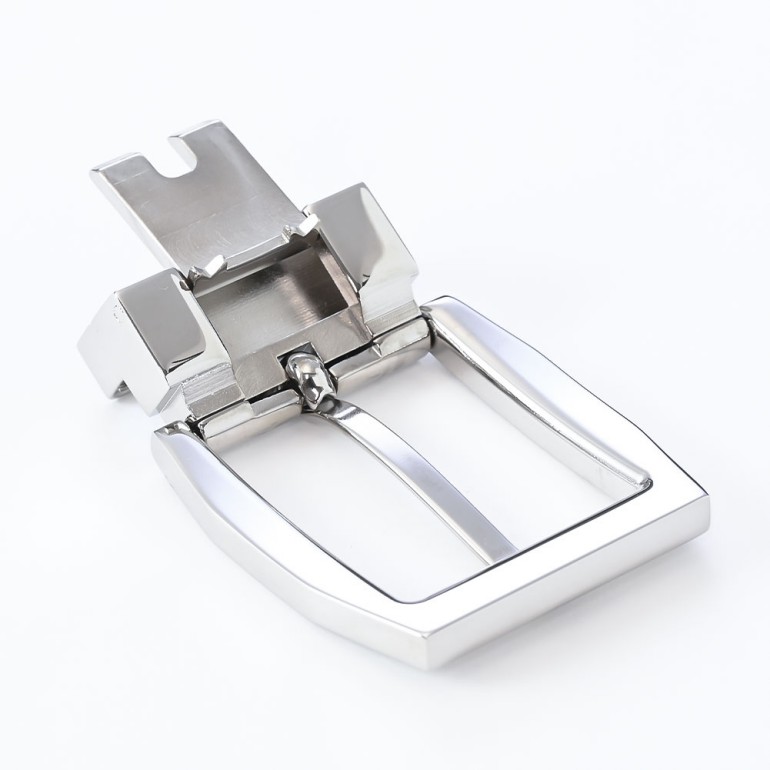 幅3cm用 バックルのみ クリップ式ピンバックル ブラス100% スタンダードモデル FBM7 シルバー