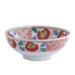 北山裕　八寸鉢（椿格子） 九谷焼