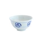 林京子　1点もの　飯碗（染付巴文）　九谷焼