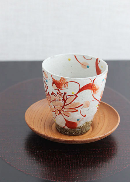 九谷焼作家理節赤ずきんフリーカップ