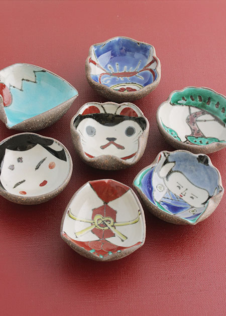 山﨑裕理 百楽（縁起物）｜九谷焼のうつわ｜和食器通販 じろや